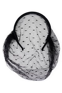 Redvalentino Polka Dot Meshed Headband