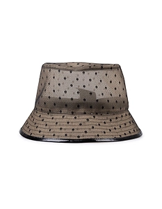 Redvalentino Polka Dot Tulle Bucket Hat