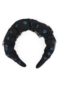 Redvalentino Polka-Dot Padded Headband