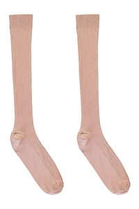 Redvalentino Ribbed Knee-High Socks