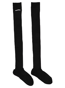 Redvalentino Ribbed Knit Knee Socks