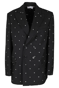 Redvalentino Star-Printed Double Breasted Blazer