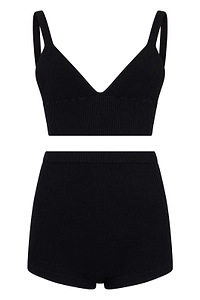 Redvalentino V-Neck Knitted Two-Piece Suit