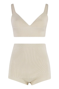 Redvalentino V-Neck Knitted Two-Piece Suit