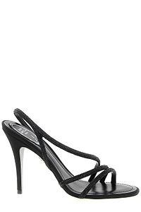 René Caovilla Embellished Heeled Sandals