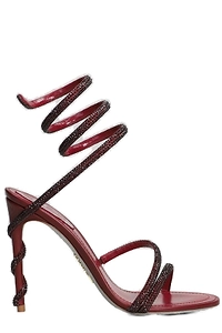 René Caovilla Margot Embellished Open Toe Sandals