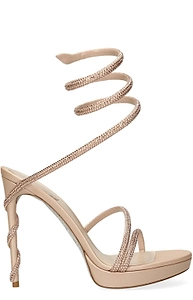 René Caovilla Margot Embellished Platform Sandals