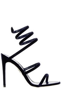 Rene Caovilla Cleo Spiral-Strap Heeled Sandals