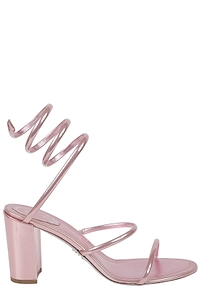 Rene Caovilla Spiral Strap Heeled Sandals