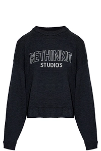 Rethinkit Studios Logo Crew Neck Knitted Sweater