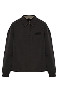 Rethinkit Studios Oversized Half-Zip Sweatshirt