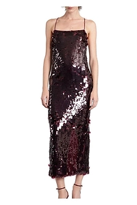 Retrofete Alana Sequin Sleeveless Midi Dress