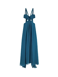 Retrofete Cut-Out Draped Maxi Dress