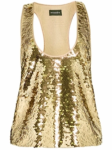 Retrofete Sequin Racerback Tank Top