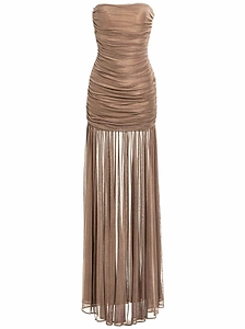 Retrofete Strapless Ruched Dress