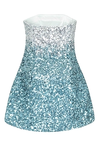 Retrofete Tancy Strapless Sequin Mini Dress