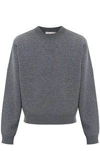 RÓHe Padded Shoulder Crewneck Sweater