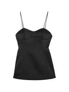 RÓHe Satin Thin Strap Top
