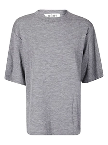 RÓHe Short-Sleeved Oversized Crew-Neck T-Shirt