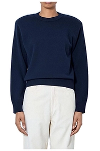 RÓHe Statement Shoulder Crewneck Jumper