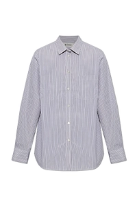 RÓHe Striped Button-Up Shirt