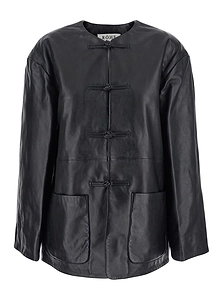 RÓHe Toggle Fastened Mandarin Jacket