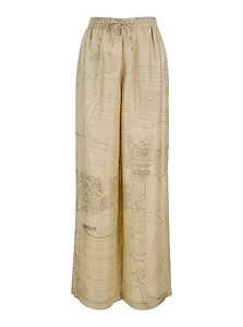 RÓHe Wide Leg Satin Trousers