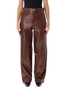 RÓHe Wide-Leg Leather Pants