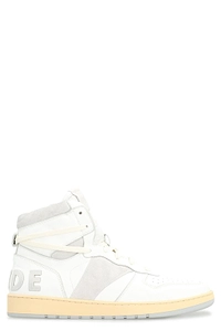 Rhude High Top Lace-Up Sneakers