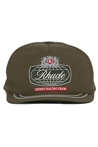 Rhude Logo Embeoidered Desert Crest Hat