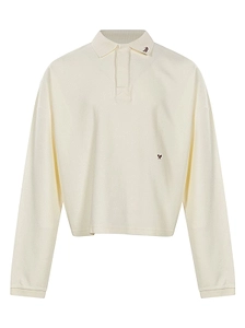Rhude Logo Embroidered Long-Sleeved Polo Shirt
