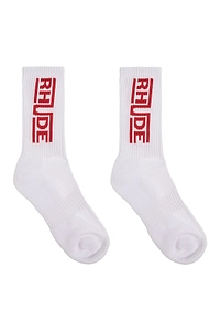 Rhude Logo Intarsia Socks
