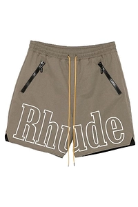 Rhude Logo Print Drawstring Shorts