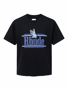 Rhude Logo Printed Crewneck T-Shirt