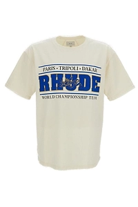 Rhude Logo Printed Crewneck T-Shirt