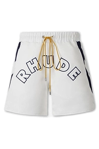 Rhude Logo Printed Drawstring Lightning Shortrs
