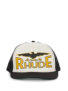 Rhude Logo Printed Curved Peak Hat
