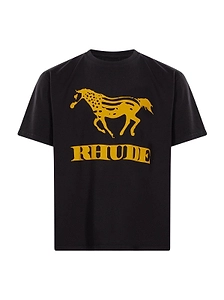 Rhude Logo Printed Crewneck T-Shirt