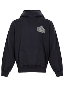 Rhude Logo Printed Long-Sleeved Hoodie