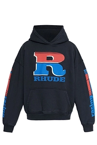 Rhude Logo Printed Hoodie