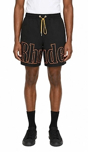 Rhude Logo Printed Track Shorts