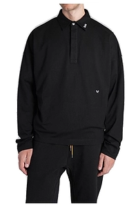 Rhude Straight Hem Logo Embroidered Polo Shirt
