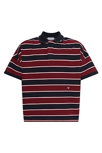 Rhude Striped Logo Polo Shirt
