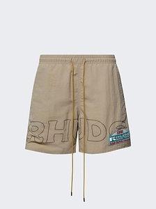 Rhude Tripoli Rally Team Logo Shorts