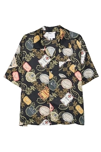 Rhude Vin Bandana Print Button-Up Shirt