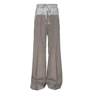 Rick Owens Bela Drawstring Wide Leg Trousers