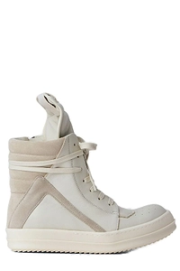 Rick Owens Geobasket High-Top Lace-Up Sneakers