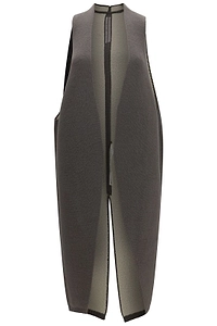 Rick Owens Long Open-Front Gilet