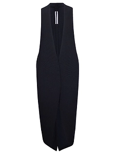 Rick Owens Long Open-Front Gilet