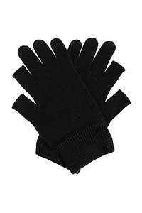 Rick Owens Ribbed Knit Gloves